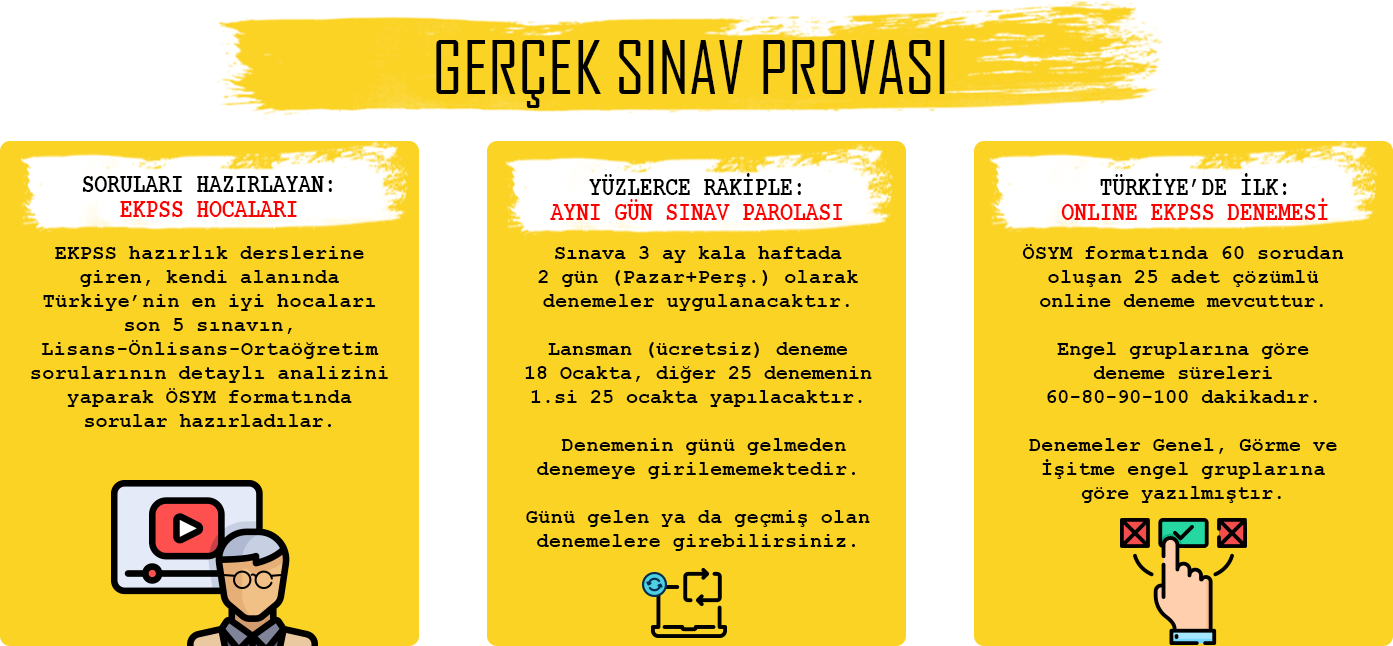 EKPSS 25 Deneme ve Kamp